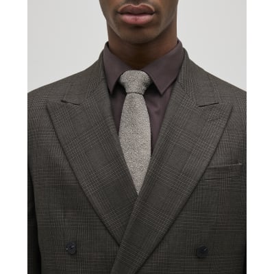 Beige Textured Tie