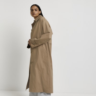 Beige trench coat | River Island