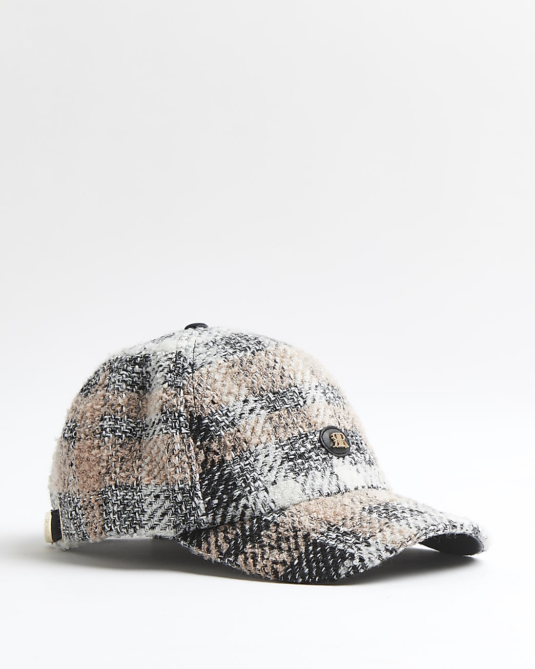Beige tweed cap