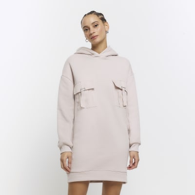 Beige on sale sweatshirt dress