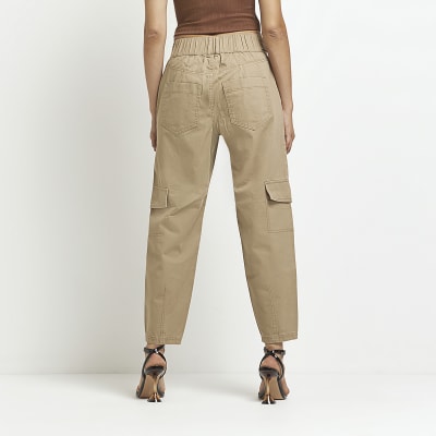 beige utility trousers
