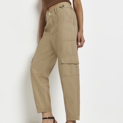 beige utility trousers