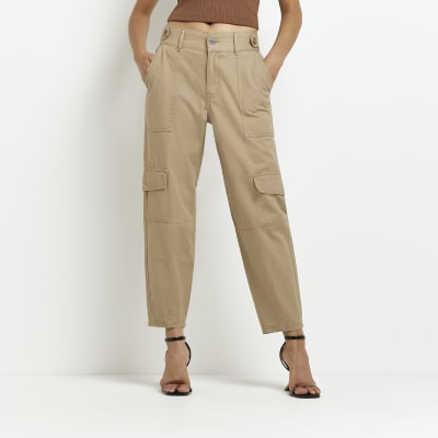 beige utility trousers