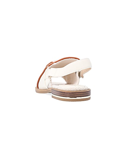 360 degree animation of product Beige wide fit sling back shoes frame-8