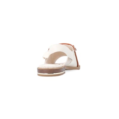 360 degree animation of product Beige wide fit sling back shoes frame-10