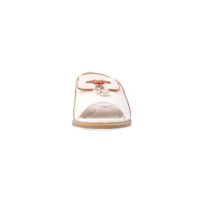 360 degree animation of product Beige wide fit sling back shoes frame-21