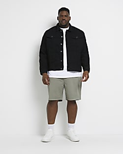 Big & Tall black classic Denim Jacket