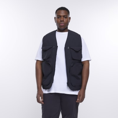 Men's Padded Utility Gilet With Multi Pockets