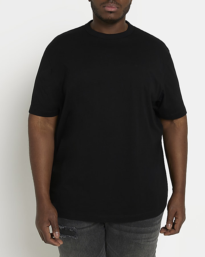 Big & Tall black regular fit t-shirt