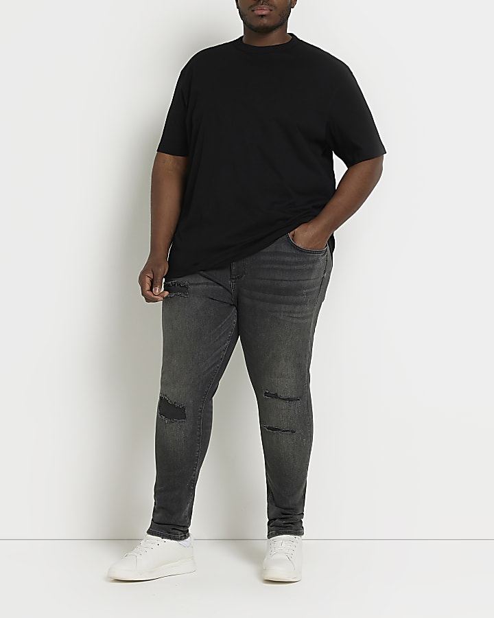 Big & Tall black regular fit t-shirt