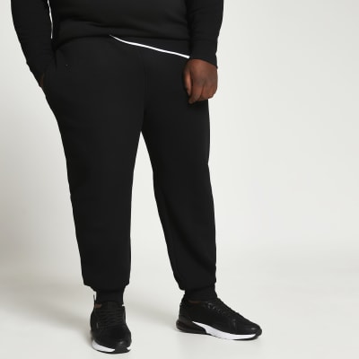 mens black stone island joggers