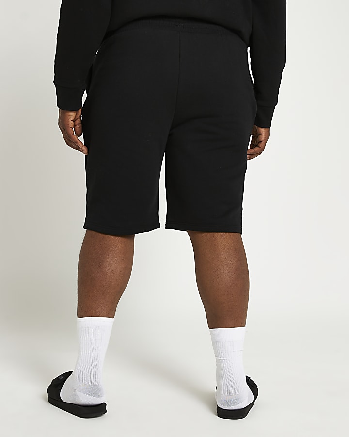 Big & Tall black RI slim fit shorts