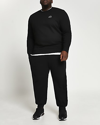 Big & Tall black slim fit sweatshirt