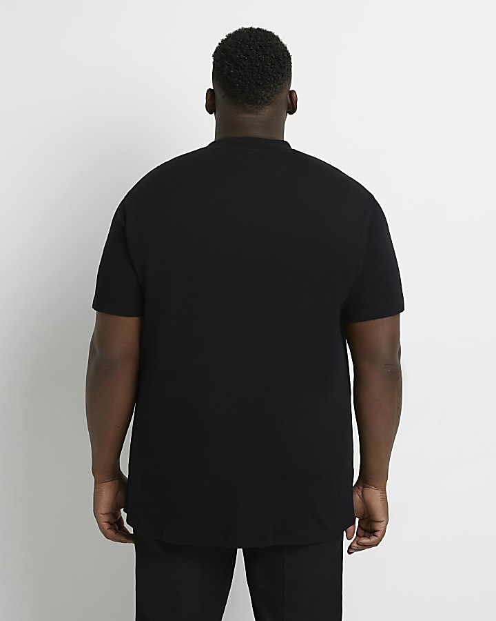 Big & tall black slim fit t-shirt