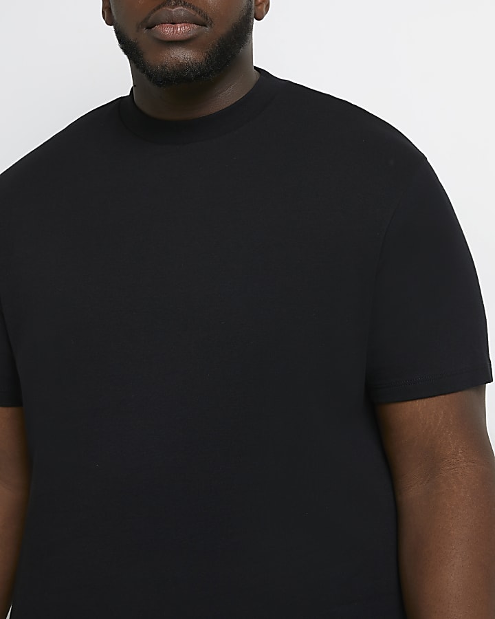 Big & tall black slim fit t-shirt
