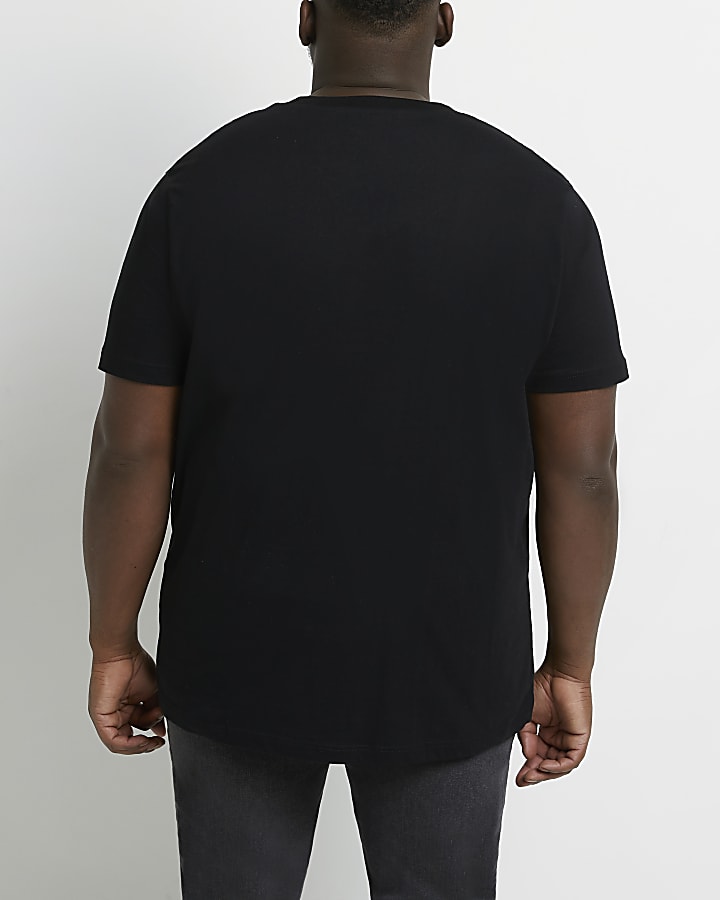 Big & Tall black slim fit t-shirt