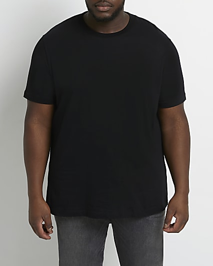 Big & Tall black slim fit t-shirt
