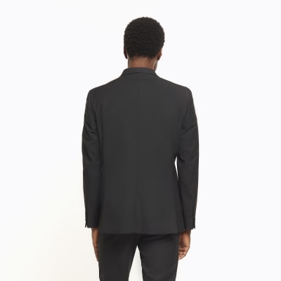 Big & Tall Black slim fit Twill Suit jacket