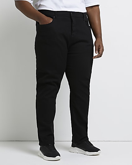 Big & Tall black straight fit jeans