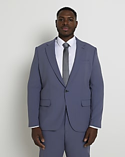 Big & Tall Blue Skinny fit suit jacket