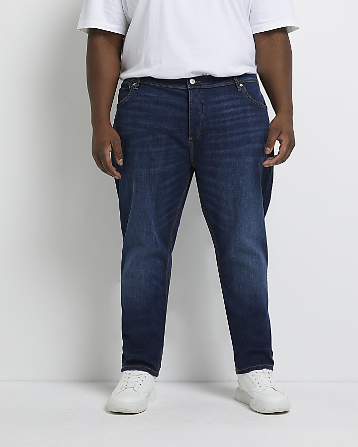 Big & tall blue slim fit jeans
