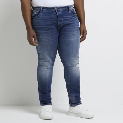 mens big and tall ripped jeans