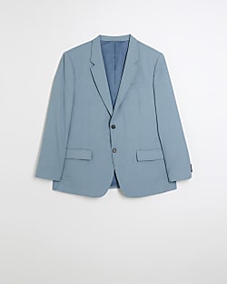 Big & Tall blue slim fit suit jacket