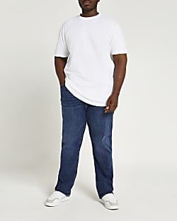 Big & tall blue straight fit jeans