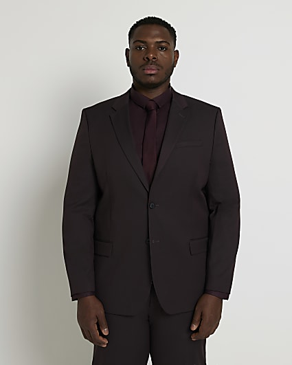 Big & Tall Burgundy Slim fit Suit Jacket