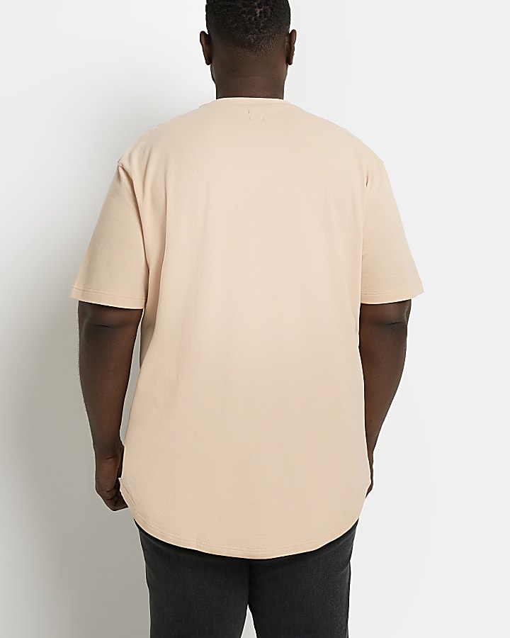 Big & Tall coral Regular fit t-shirt