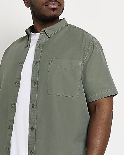 Big & Tall green Regular fit Lyocell Shirt
