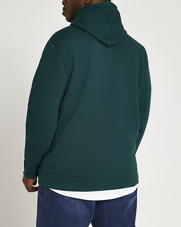 Big & tall green RI hoodie