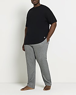Big & Tall grey Herringbone pyjama set