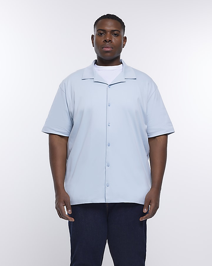 Big & Tall light blue regular fit shirt
