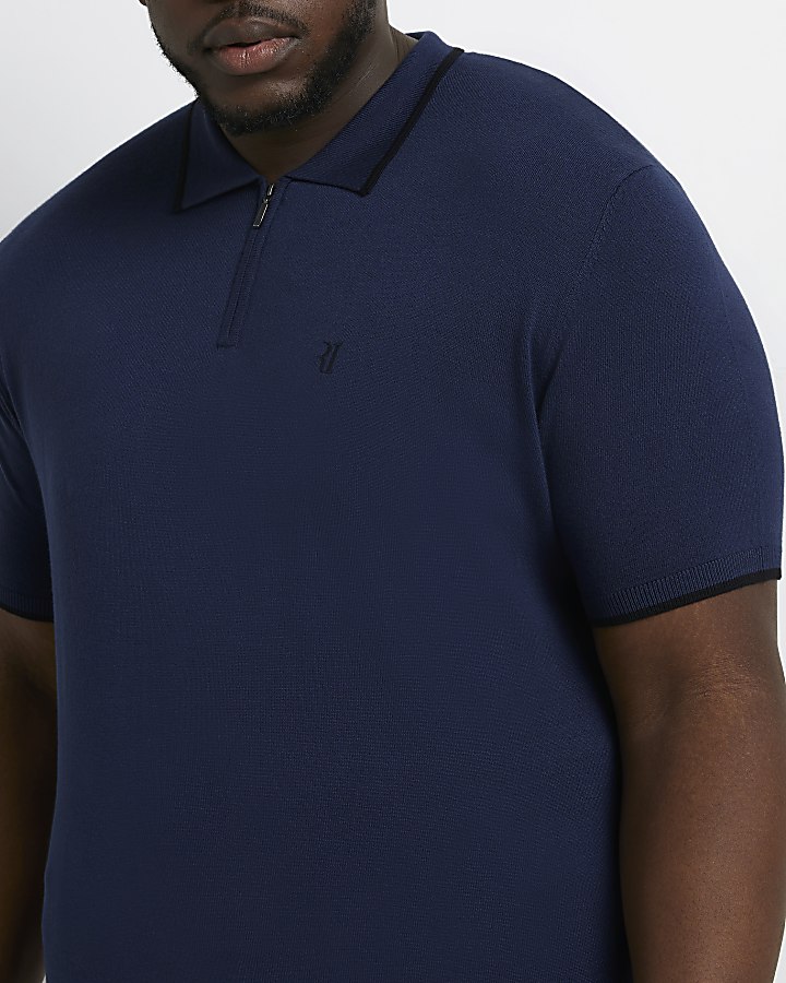 Big & tall navy slim fit essential polo shirt