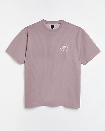 Big & tall pink regular fit t-shirt