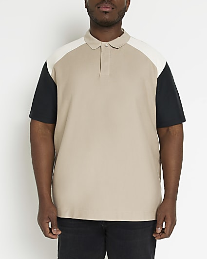Big & Tall stone regular fit polo shirt