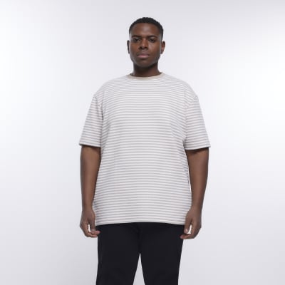 Stone island striped t on sale shirt