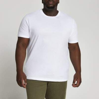 big and tall white short sleeve shirts