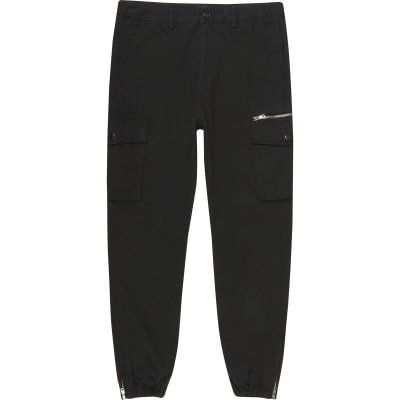 big and tall black cargo pants