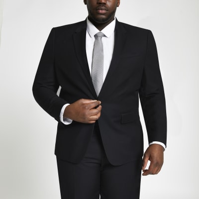 skinny fit black suit