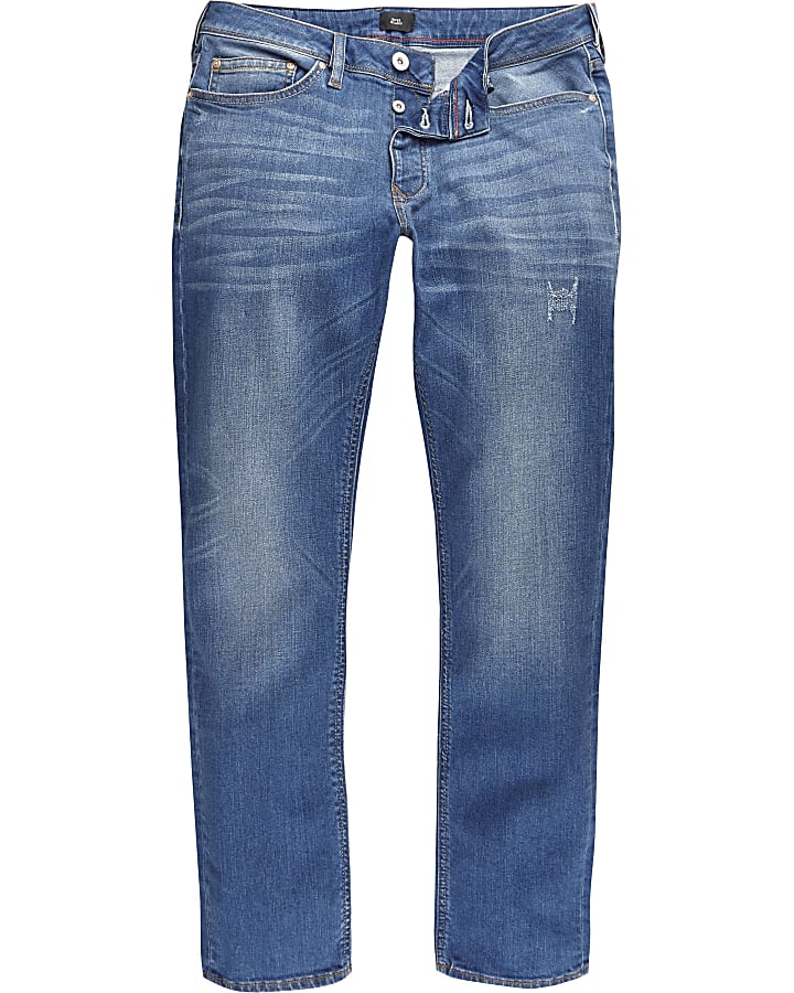Big & Tall blue slim fit jeans