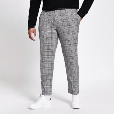 smart checkered joggers