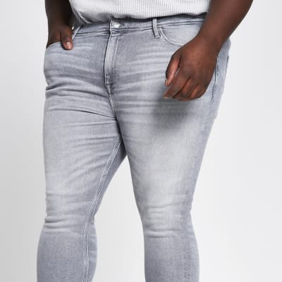 big and tall grey jeans