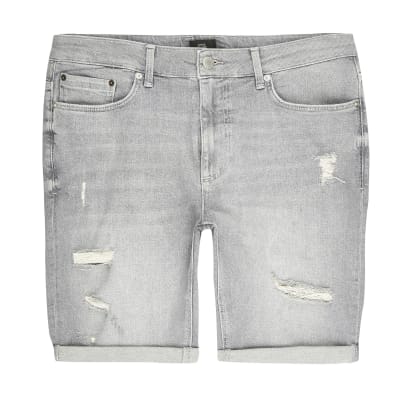 big and tall distressed shorts