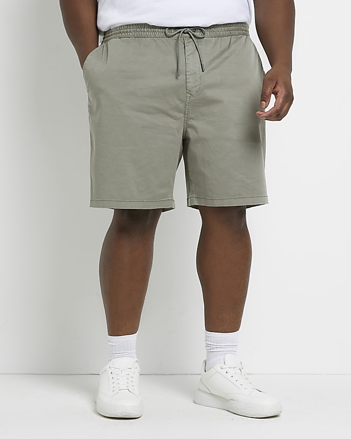 Big & Tall khaki chino shorts