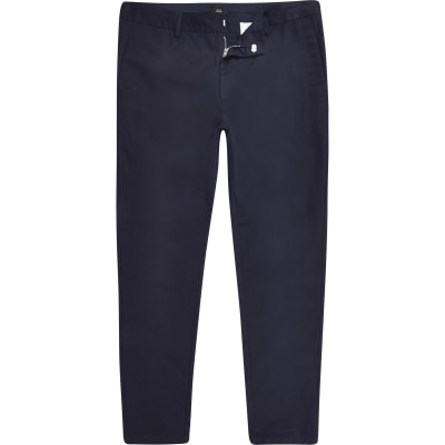 navy skinny chinos