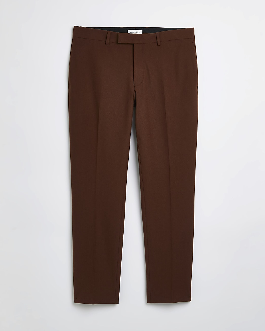 Big & tall rust slim fit suit trousers
