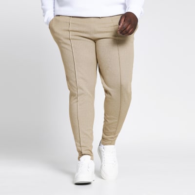 big and tall khaki joggers