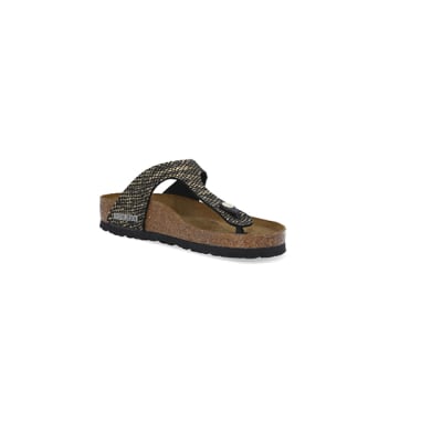 Black leopard print store birkenstock